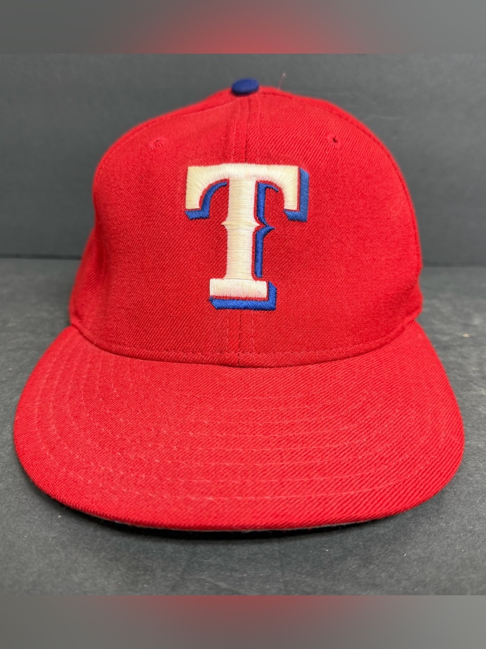 Vintage Texas Rangers Hat New Era 7 1/2 Fitted Diamond Pro Wool 90s MLB Made USA